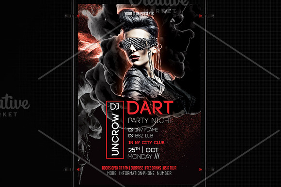 Club Dj Flyer in Flyer Templates - product preview 3