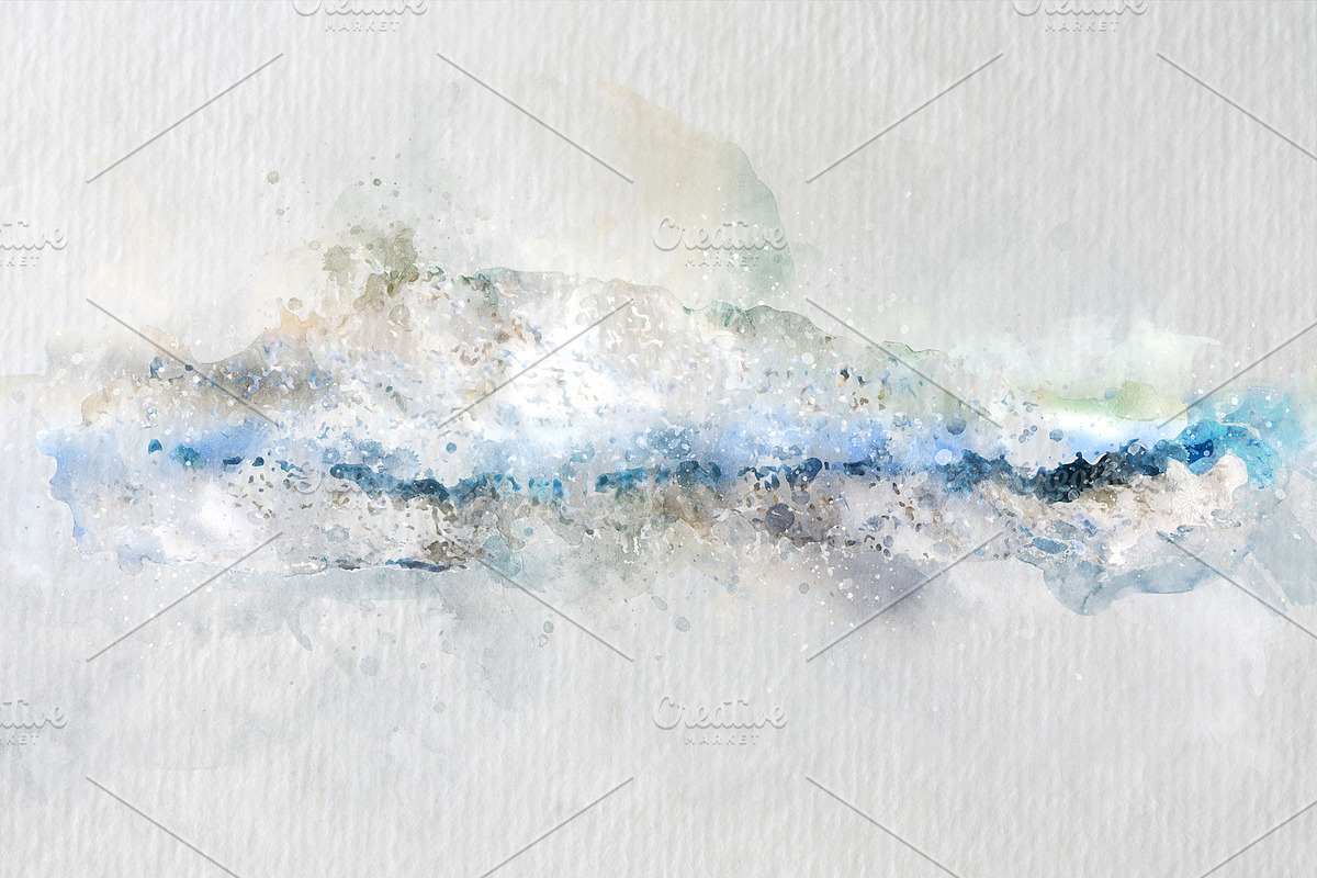 Abstract paint water blue sea wave. in Textures - product preview 8