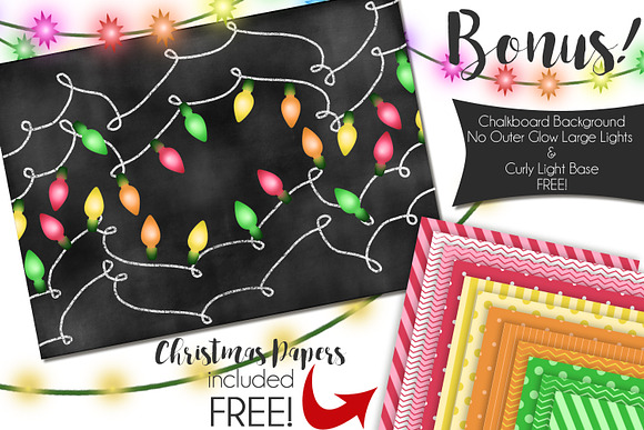 Christmas Lights in Illustrations - product preview 2
