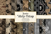 Witch Cottage Digital Paper Patterns