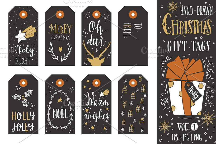 Christmas gift tags | vol.1 in Illustrations - product preview 8