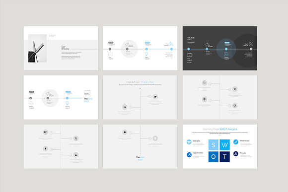 Look Minimal PowerPoint Presentation in PowerPoint Templates - product preview 6