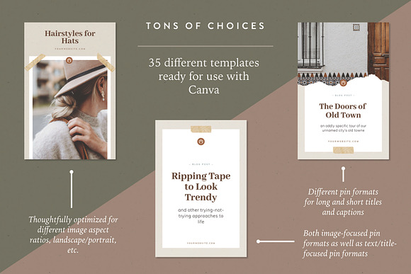 Pinterest Canva Templates | Sequoia in Pinterest Templates - product preview 1