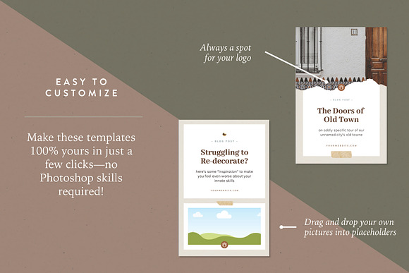 Pinterest Canva Templates | Sequoia in Pinterest Templates - product preview 3