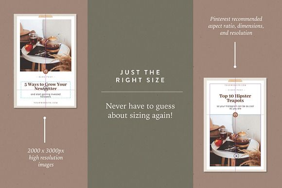 Pinterest Canva Templates | Sequoia in Pinterest Templates - product preview 4