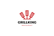 chef kitchen grill king spatula fork