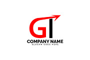 gt letter arrow logo