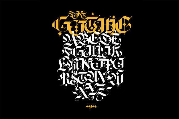 Gothic, English alphabet. in Gothic Fonts - product preview 7
