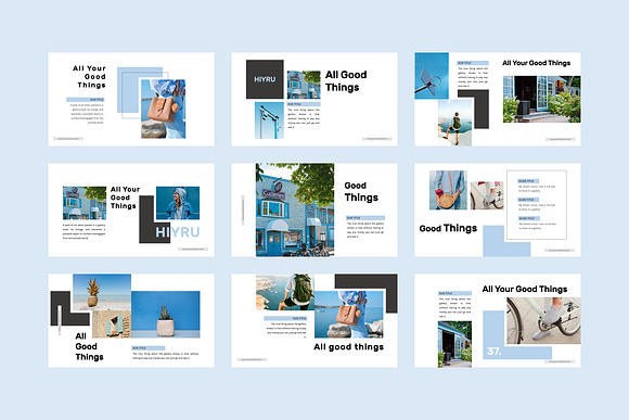 Hiyru Creative GoogleSlides Template in Presentation Templates - product preview 3