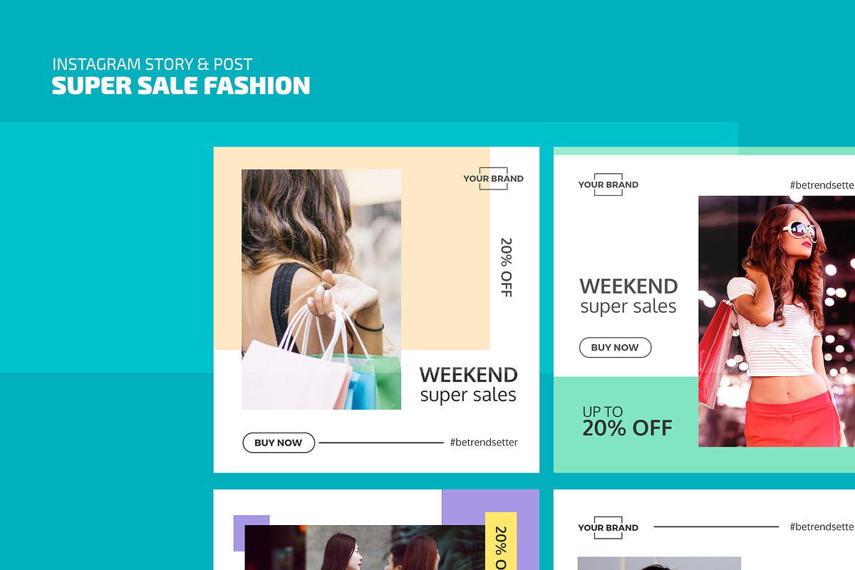Instagram Template Super Sale in Instagram Templates - product preview 8