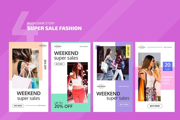 Instagram Template Super Sale in Instagram Templates - product preview 2