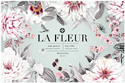 La Fleur, Pattern & Illustration Set