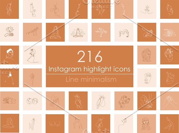 216 Art Instagram Highlight Covers in Instagram Templates - product preview 1