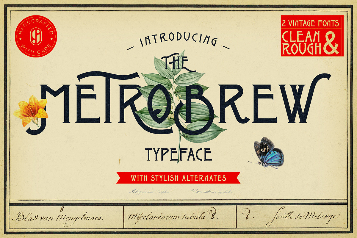 Metrobrew Vintage Typeface in Display Fonts - product preview 8