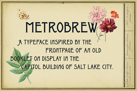 Metrobrew Vintage Typeface in Display Fonts - product preview 1