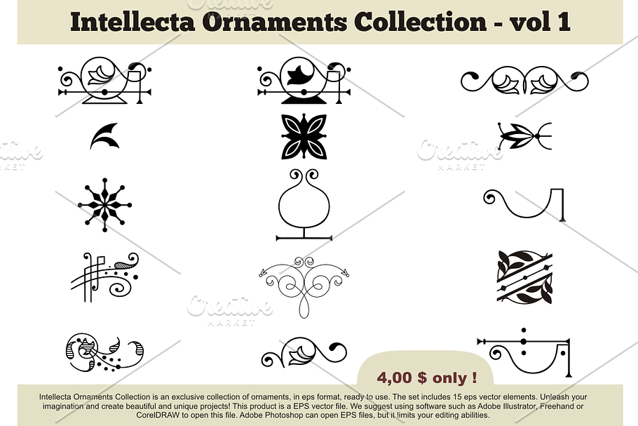 Intellecta Ornaments Collection 1 in Objects - product preview 8
