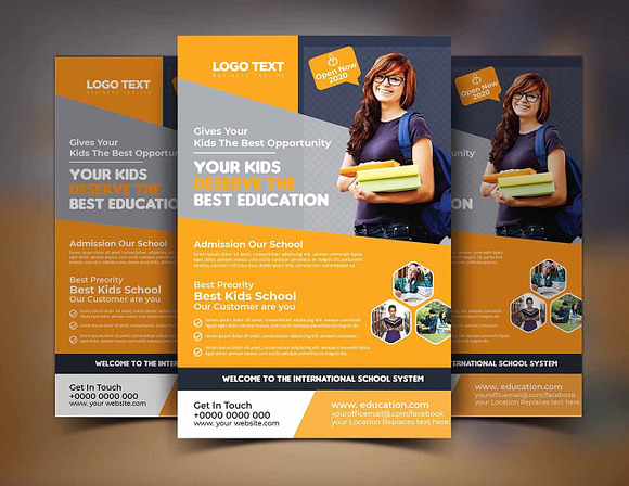 Education Flyers Template in Flyer Templates - product preview 1