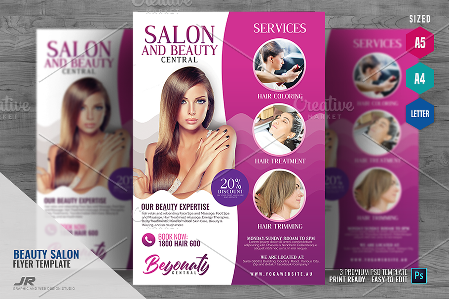 Hair Spa and Beauty Salon Flyer