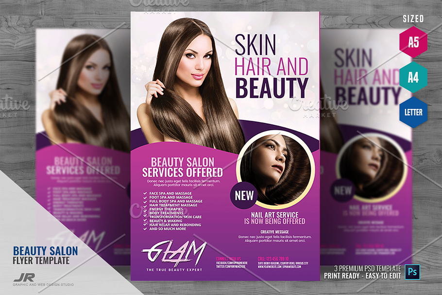 Makeup and Beauty Flyer in Flyer Templates - product preview 8