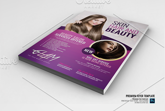 Makeup and Beauty Flyer in Flyer Templates - product preview 1
