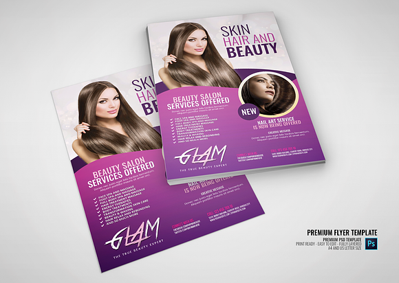 Makeup and Beauty Flyer in Flyer Templates - product preview 2