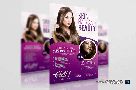 Makeup and Beauty Flyer in Flyer Templates - product preview 3