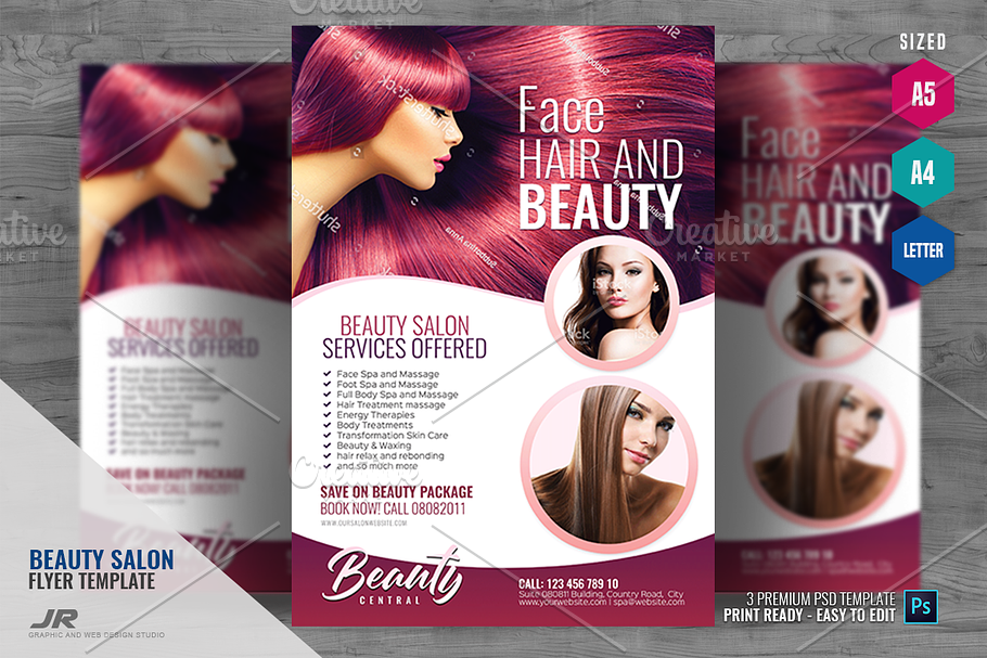 Beauty Parlor and  Spa Flyer