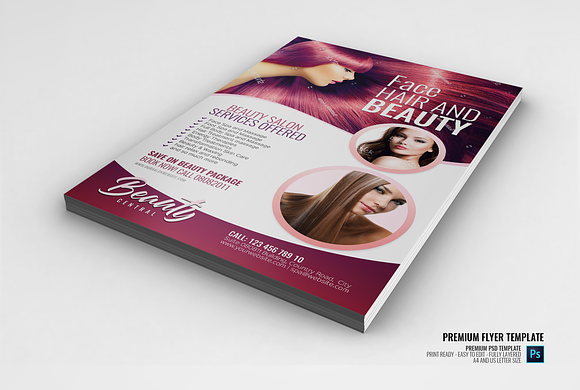 Beauty Parlor and  Spa Flyer in Flyer Templates - product preview 1