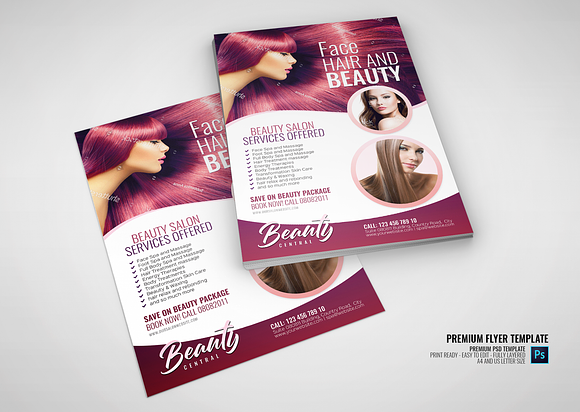 Beauty Parlor and  Spa Flyer in Flyer Templates - product preview 2