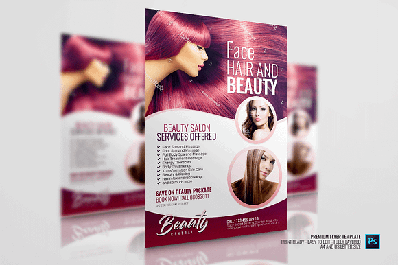 Beauty Parlor and  Spa Flyer in Flyer Templates - product preview 3
