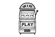 Slot machine gambling device sketch