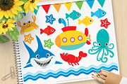 Under the Sea (#2) Clipart + SVG