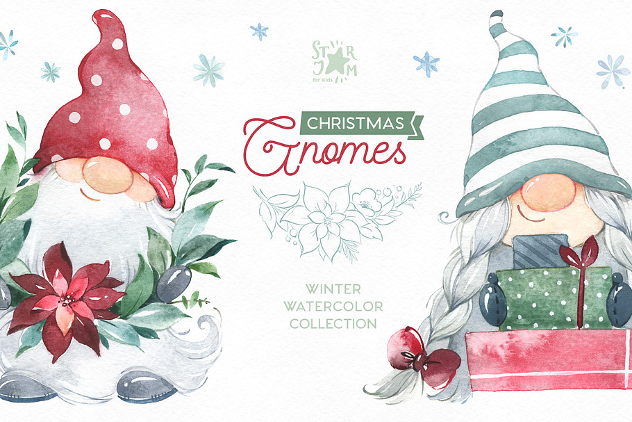Christmas Gnomes. Winter Collection