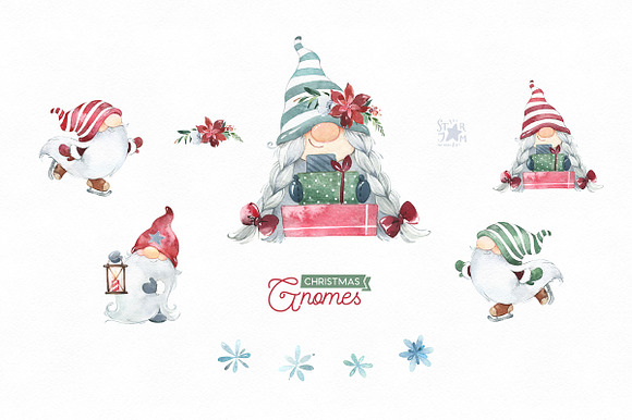 Christmas Gnomes. Winter Collection in Illustrations - product preview 3