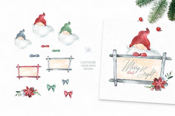 Christmas Gnomes. Winter Collection in Illustrations - product preview 4