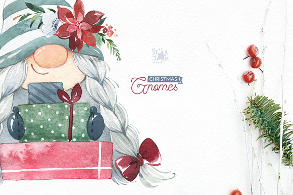 Christmas Gnomes. Winter Collection in Illustrations - product preview 5