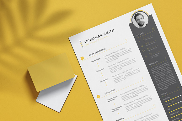 Resume template in Resume Templates - product preview 3