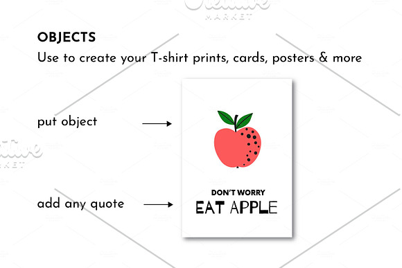 Apple fruit pattern illustration in Patterns - product preview 1