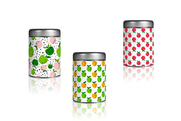 Apple fruit pattern illustration in Patterns - product preview 3
