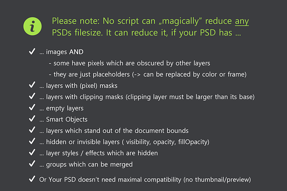 Smaller PSD - Filesize Reduce Kit in Add-Ons - product preview 2