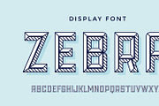 3D Modern alphabet and font