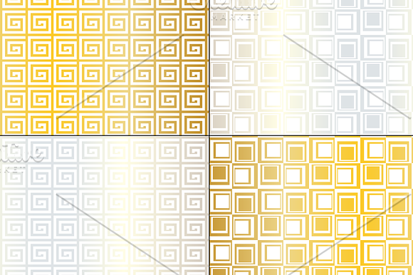 Seamless Silver & Gold Mod Patterns in Patterns - product preview 1