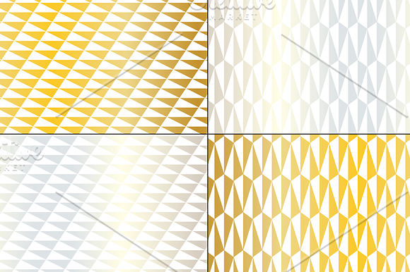 Seamless Silver & Gold Mod Patterns in Patterns - product preview 3