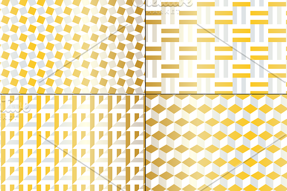 Seamless Silver & Gold Mod Patterns in Patterns - product preview 4