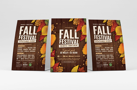 Fall Festival Flyers in Flyer Templates - product preview 1