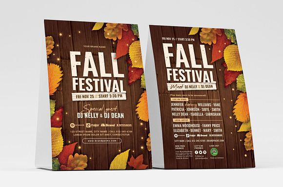 Fall Festival Flyers in Flyer Templates - product preview 3