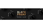 Black Friday Super Sale. Realistic
