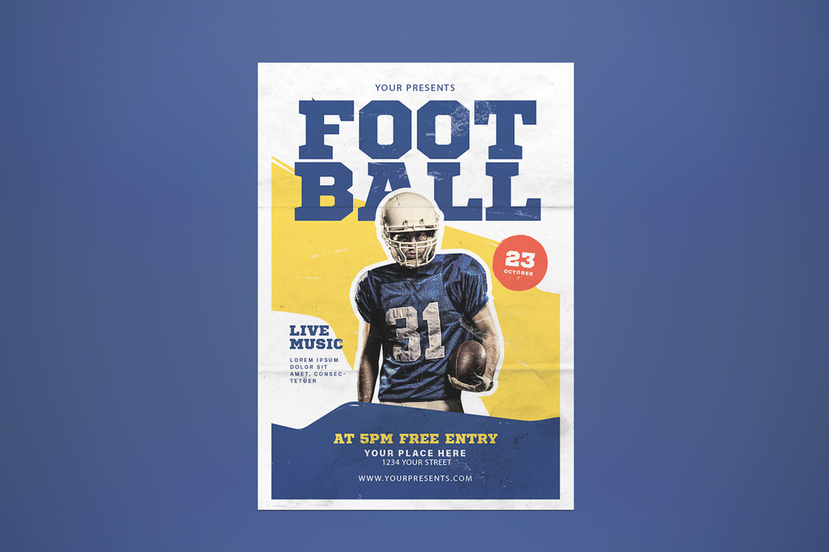 Football Tournament Flyer in Flyer Templates - product preview 8