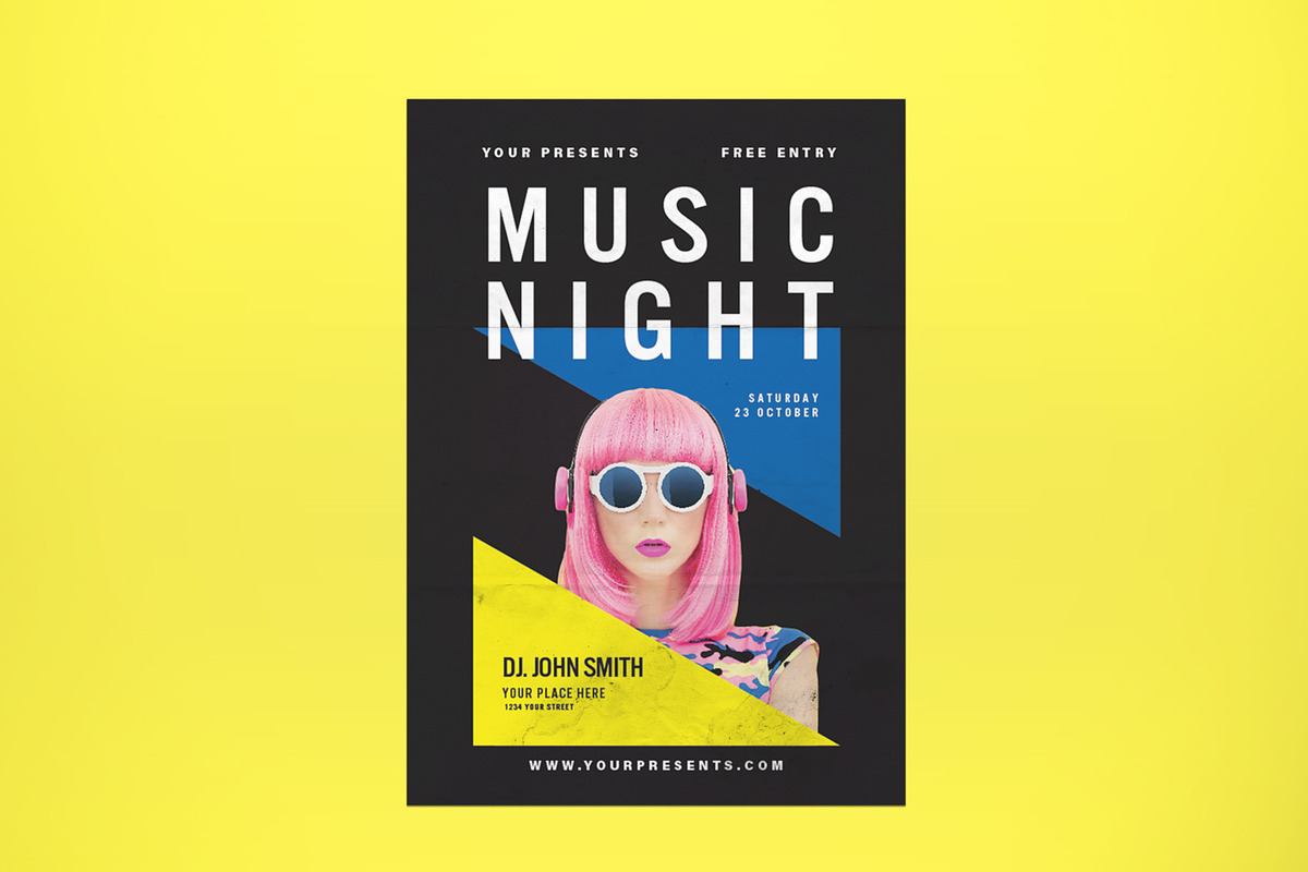 Music Night Flyer in Flyer Templates - product preview 8