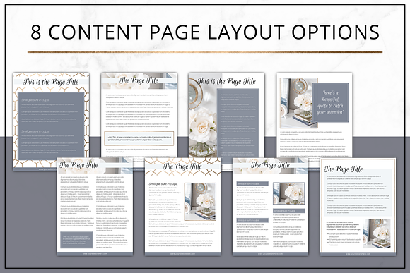 eBook Template Canva | InDesign Gold in Magazine Templates - product preview 5